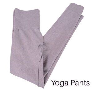 WOMENS STRETCH YOGA PANTS GRAY SIZE S
